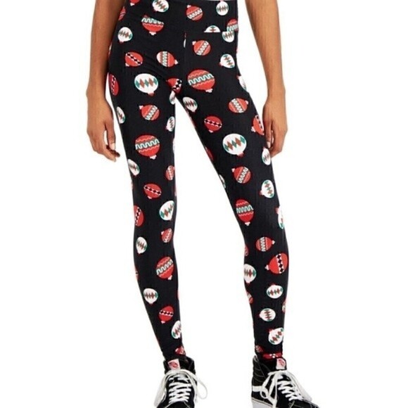 Holiday Printed Leggings Planet Gold Juniors' NWT - Picture 3 of 6